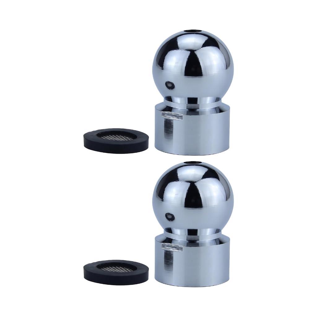 Zwwaazhf Multicolor 2Pcs Shower Head Top Sprays Connecting Joint Swivels Connectors Metal Universals Rotation Ball For Flexible Metal Universals Rotation Ball With Washer