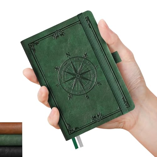 AHGXG Small Lined Pocket Journal Notebook for Men - 256...