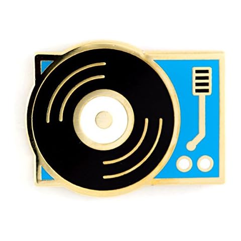 These Are Things Record Player Enamel Pin Cover