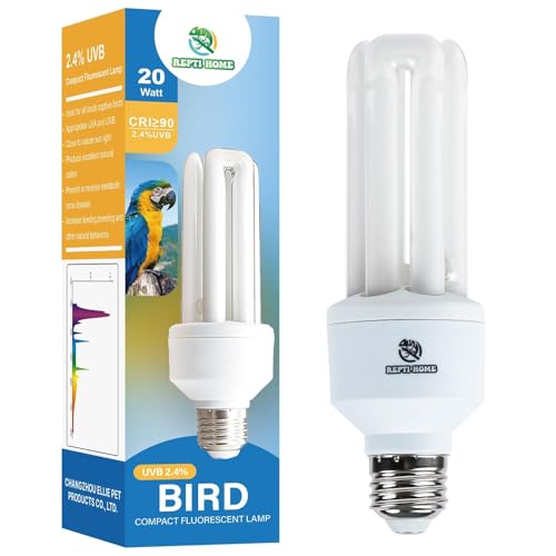 REPTI HOME 20W Vogellampe 2.4% UVB E27 Kompakte UVA UVB lampe für Vögel Papageien verschiedene Vögel