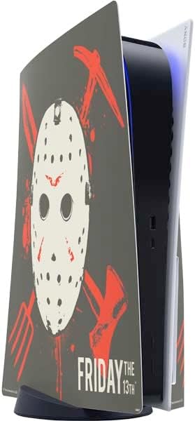 Skinit Decal Gaming Skin Compatible with PS5 Console - Officially Licensed Warner Bros Friday The 13th Jason Voorhees Design