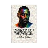 TONITOTA Actor Idris_Elba Quote Art Wall Decor Poster | Memorial for Famous Figures | Home Bar | Garage | Cafe | Unframe 12x18inch