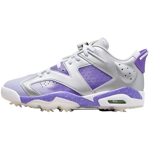 Air Jordan 12 Low (FD0205-055, Metallic Silver/Action Grape) Size 10.5