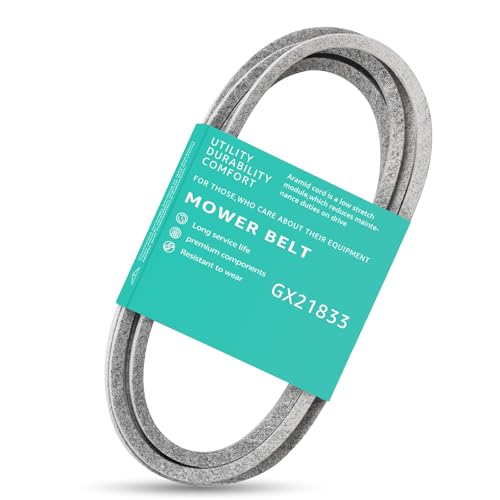 Yubunt Lawn Mower Deck Belt Replacement Part GX21833 GX20571. Compatible with John Deere D160, D140, L120, LA145, L130, E140 48 Inchs Deck. (Length 141.7 in)