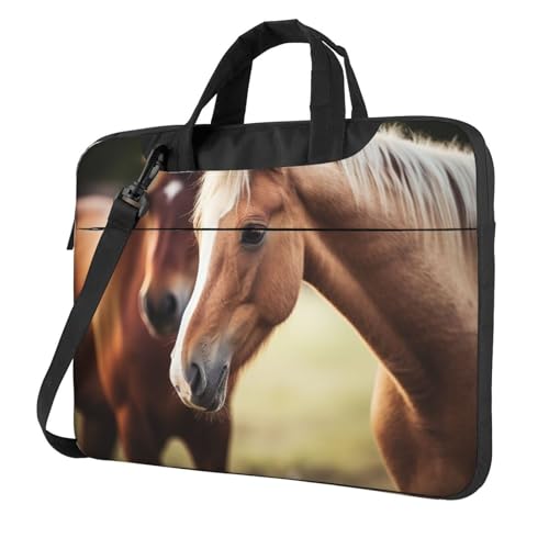 Bolsa para portátil con diseño de caballo 14 pulgadas miniatura 1