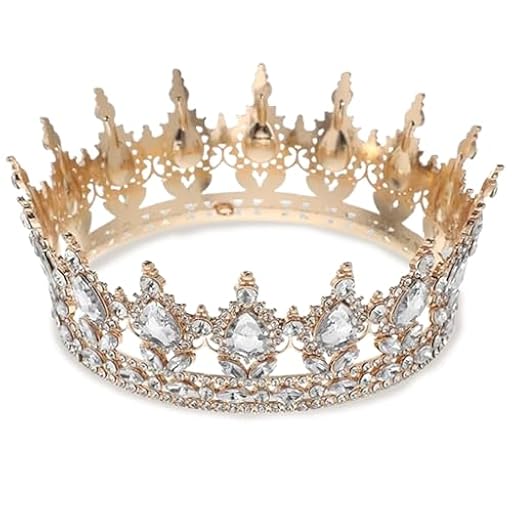 CHAOTEMAI Corona Cumpleaños Retro Corona para Tarta de Cumpleaños Moderno y Versátil Coronas Cristal Blanco Tiaras Novia para Bodas Bailes Espectáculos Infantiles Festivales Parques Temáticos | Ya disponible en tu tienda friki favorita! En mundofriki.es!