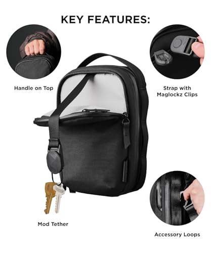 Image of ALPAKA Metro Sling V2, RFID Blocking Small Crossbody Sling Bag & Handle Carry Bag, Adjustable & Detachable Shoulder Strap Bag