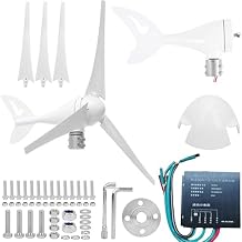 Wind Turbine, 100W / 200W / 300W Wind Turbine Generator Kit 12V / 24V Efficient Wind Turbine, 3 Blade Wind Controller Turbine Generator Kit for Farm, Home, Boat, Outdoor, Lighting,100w,12V