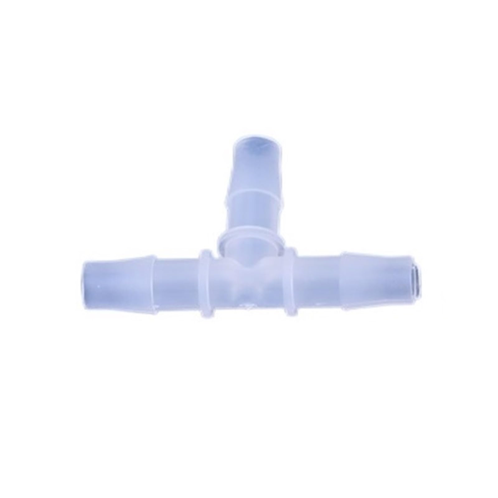 Revive Furniture Kunststoff-Rohrverschraubung 1,6 mm - 14,2 mm Pagoden-Widerhaken, gleich 3-Wege-T-Stück, Fischtank, PP-Einsatz, Schlauchverbinder for den Hausgarten(50 Pcs,2.4mm)