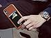 WUOJI Adhesive Phone Pocket,Cell Phone Stick On Card Wallet Sleeve,Credit Cards/ID Card Holder(Double Secure) with Sticker for Back of iPhone,Android and All Smartphones-(Black)-5PC