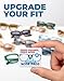 Anti-Slip Nose Pads for Glasses, Dual-Grip Design with 3M Frame Adhesive and Silicone Nose Grip, Ultra-Thin 0.03