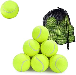 Knight Tennis Balls with Mesh Carrying Bag Pack of 12 & 24|Pressureless,All Court Types |Sports |Dog, Pet Exercise Practice |Throwing Machine |Tennis |Cricket Ball |Soft Tennis