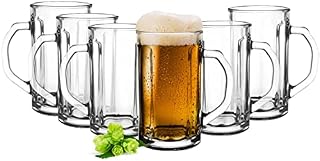 Glasmark Krosno Zestaw Szklanek Do Piwa 0,3 Litra Kufle Do Piwa Kieliszki Do Piwa Komplet Kufli Do Piwa 6 x 300 ML