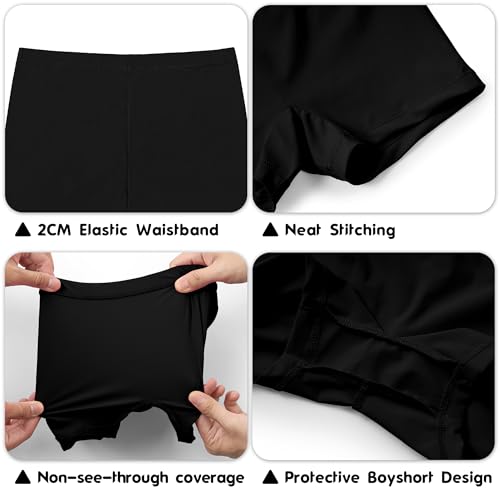 Image of QBK Toddler Girls Swim Shorts 2T-14 Boyshort Swimsuit UPF 50+ Quick Dry Rash Guard Swim Bottoms