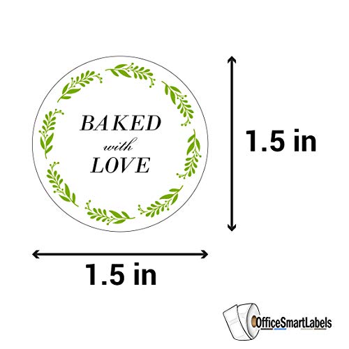 OfficeSmartLabels-Baked-Goods-Stickers-15-Round-Circle-300-Labels-Handmade-with-Love-Baking-Business-Supplies