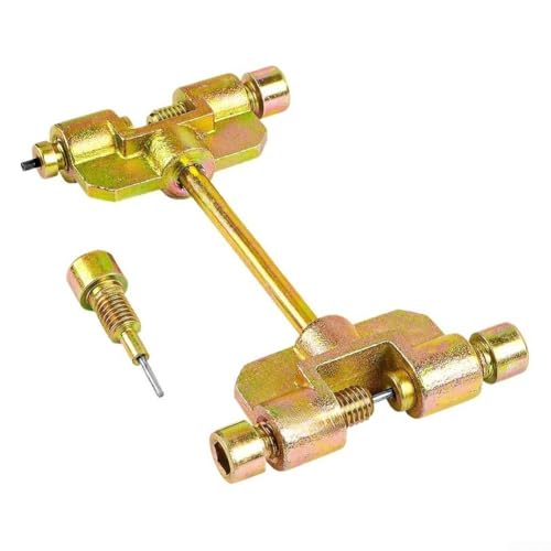 Herramienta de extracción de cadena de distribución para motocicleta con doble función para extracción e instalación de pasadores de cadena, incluye juego de accesorios (A)