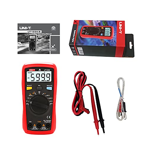 UNI-T Digital Multimeter Tester UT133A, AC DC Voltage Current Dmm Multimeter 6000 Counts Auto Ranging NCV Measures Volt Amp Ohm Capacitance Frequency Temperature, Continuity Diode Test, Palm Size by UNI-T - Used condition - Image 7