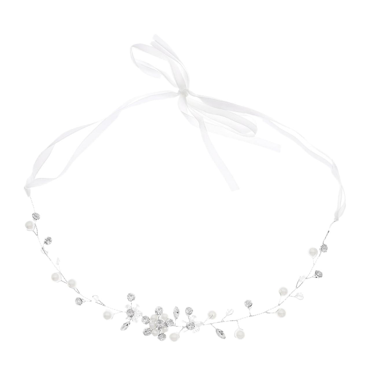 Housoutil 4piezas Tocado De Novia Perlas Diadema Elegante Para Bodas y Ocasiones Especiales