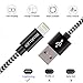 Sharllen 5 Pack 6 Feet MFi Certified Lightning Cable, Fast USB iPhone Charging Cable, Compatible with iPhone 12/11Pro/XS/Max/X/8/8P/7P/6/6P/iPad, Nylon Braided Data Wire, Black