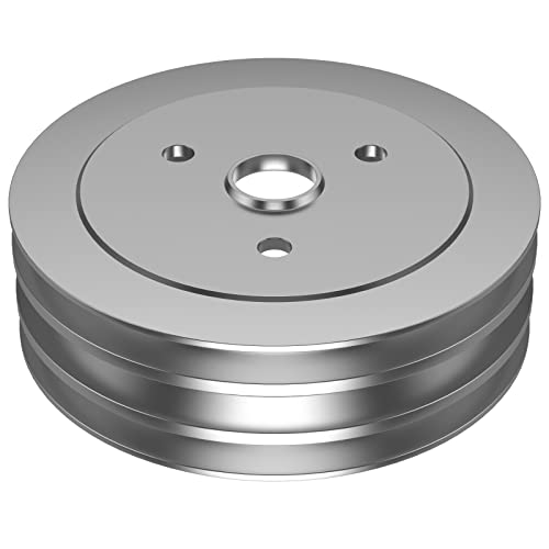 Sbc 3 Groove Crank Pulley For Small Block Chevy 265 267 283 302 305 307 327 350 383 400 Short Water Pumps #TOP2