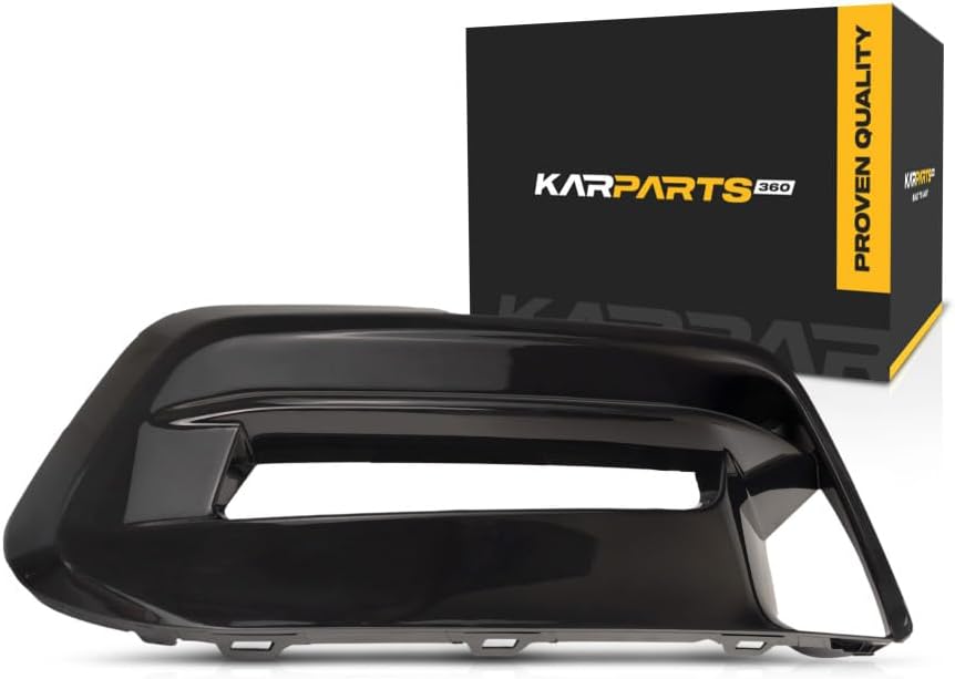 For Honda Accord 2018 2019 2020 Fog Light Bumper Bezel Gloss Black Driver And Passenger Side | Pair | Front | Sedan Model | Excluded Hybrid | PP Plastic HO1038140, HO1039140 | 71107TVAA10, 71102TVAA10