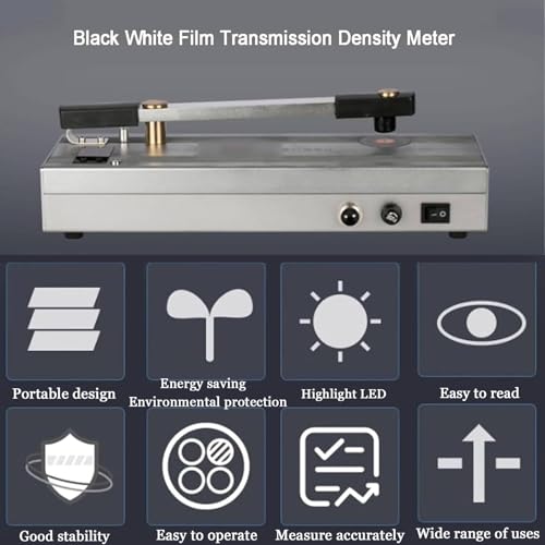 Densitómetro para transmisión de película, herramienta de medición precisa de la negrura para control y análisis de calidad de película, equipo esencial para trabajos fotográficos