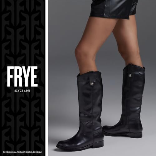 Frye Melissa Button 2 Equestrian-Inspired Tall Boots for Women Made from Hard-Wearing Vintage Leather with Antique Metal Hardware and Leather Outsole – 15 ½” Shaft Height4