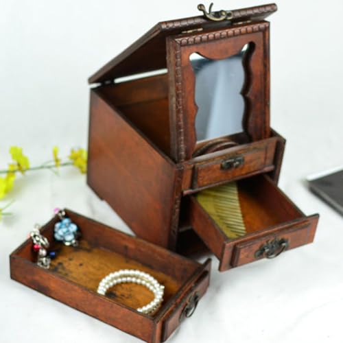 Boîte à bijoux avec miroir pour ne plus emmêler vos colliers délicats - 7