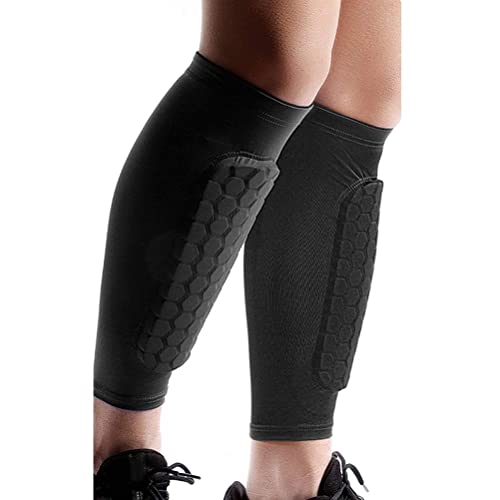 Soccer Shin Guards, Suitable for Outdoor Sports Such as Football, Basketball, Baseball, for Football Games EVA Cushion Reduce Shocks and Injuries (Black3)