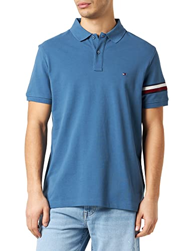 Preisvergleich Produktbild Tommy Hilfiger Herren Poloshirt Kurzarm Regular Fit, Blau (Blue Coast), XL