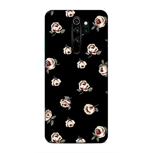 Image of Printed Mobile Back Hard Case Cover for Xiaomi Redmi Note 8 Pro | Multi Roses, Black Background, A-2183