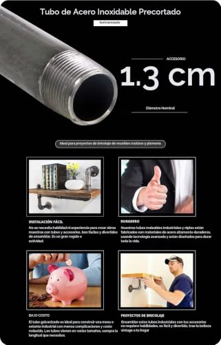 Tubo galvanizado de media 17 Imagen adicional