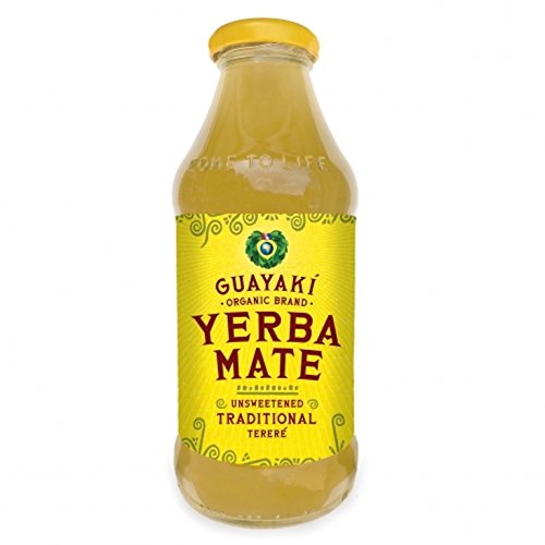 Guayaki Organic Yerba Mate, Unsweetened Mate, 16 Ounce (Pack of 12)