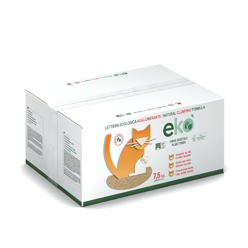 ekò - Lettiera Agglomerante Ecologica 100% Vegetale - Perchè Spendere di Più (7,5Kg)