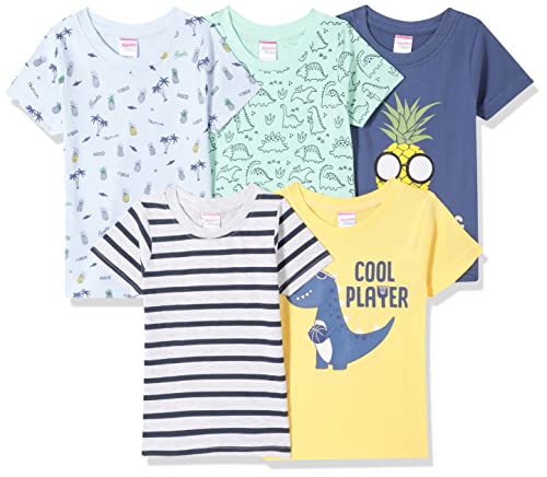 Image of Mom's Love Boy's Printed Regular Fit Baby and Toddler T-Shirt Set
