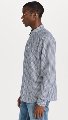 Lacoste Men's Regular Fit Twill Checkered Collared Button Down Shirt4