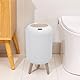 Asixxsix Bewegungsmelder Mülleimer mit Deckel, Smart Wastebasket aus Kunststoff Berührungsloser automatischer Abfalleimer mit 3 Eimerfüßen für Wohnzimmer Schlafzimmer Badezimmer Küche