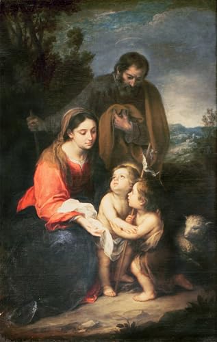 Toile la Sainte Famille Murillo 60x90cm idée cadeau décoration pour crémaillère
