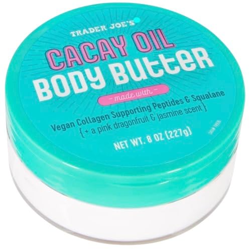 Trader Joes Cacay Oil Body Butter with Squalane & Vegan Collagen Supporting Peptides (8 oz)