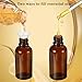 HEYLEAYAR 30ML Roller Bottles for Essential Oil, 4 Pack Empty Amber Glass Roller Bottle for Perfume Oil, Roll on Bottles with Stainless Steel Roller Balls, Opener, Funnel and Dropper