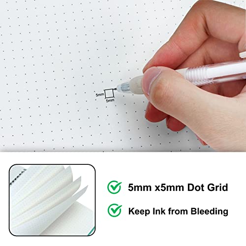 Eoout Dotted Spiral Notebook 5 Pack Large Journals 8.5 X 11 Inches 5 Candy Color 5X5Mm Dot Grid Paper Journal Notebooks For Study And Notes, 80 Sheets/160 Pages #TOP3