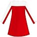 LQ91 Girls Dress Red Christmas Stockings Xmas Candy Canes Year Size 5