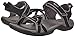 Teva womens W Verra Sandal, Black/Grey, 8.5 US