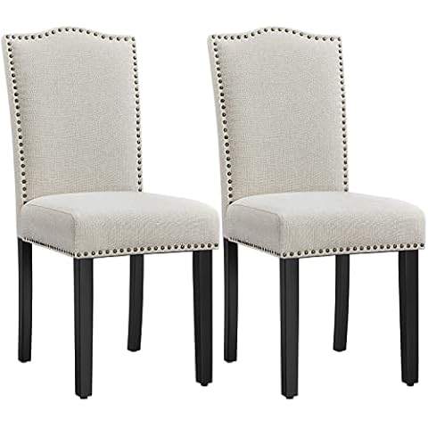 Yaheetech Set of 2 Modern Dining Chairs Cover