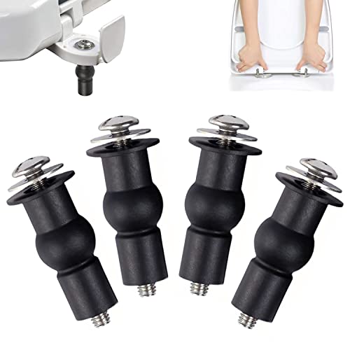 4 Pack Toilet Seat Hinges Screw, Blind Hole fixings, Toilet Seat Fittings, Toilet Seat Screws, Toilet Lid Fixings Fixtures