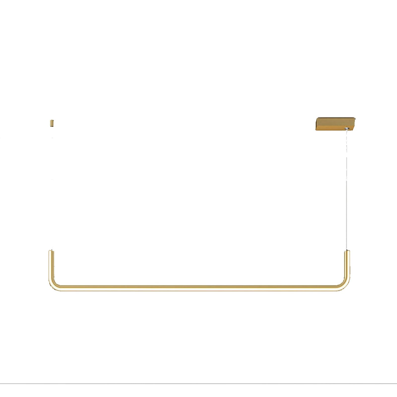 Plafoniera Lampadario lineare Lungo Striscia Lampada a Sospensione a LED Plafoniera Industriale per Tavolo da Pranzo Isola della Cucina Sala da Pranzo Bar Soggiorno Lampada a Sospensione (Colore: