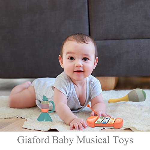 Giaford Musical Learning Toys For Babies And Toddlers Musical Instrument Toy Maracas,Trumpet, Xylophone For Preschool Boys And Girls Christmas Birthday Gift #TOP1