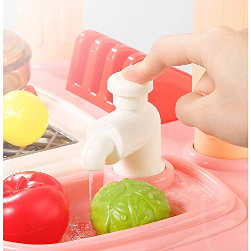 Tägliche Ausrüstung Spielzeug Kinder Sound und Licht Großes 86cm Spray Küchenspielzeug Simulation Dampfwasser Geschirr… – Bild 7