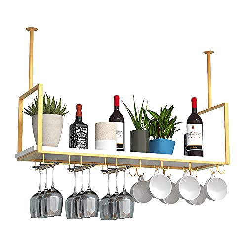 Casier à vin au plafond suspendu pour cuisine et salon bar convivial