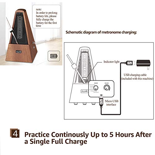 Digital Piano Metronome With Volume Control, 6 Tones Available, Built In Battery Powered, For Piano Drum Guitar Flute Violin, For Hypnosis As Meditation Instruments #TOP4